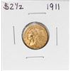 Image 1 : 1911 $2 1/2 Indian Head Quarter Eagle Gold Coin