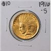 Image 1 : 1916-S $10 Indian Head Eagle Gold Coin