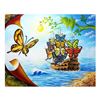 Image 1 : Poliarush "The Boat Is Leaving The Shore" Original Oil Painting On Canvas