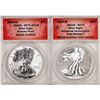 Image 1 : 2013-W $1 Reverse Proof & Enhanced American Silver Eagle Coins ANACS PR70DCAM/EU70