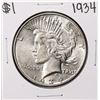 Image 1 : 1934 $1 Peace Silver Dollar Coin