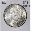 Image 1 : 1878 7/8TF $1 Morgan Silver Dollar Coin