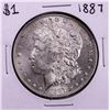 Image 1 : 1887 $1 Morgan Silver Dollar Coin