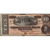 Image 1 : 1864 $10 Confederate States of America Note