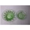 Image 3 : (2) Small Uranium Glass Bowls (One has a Small Chip)