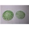 Image 5 : (2) Small Uranium Glass Bowls (One has a Small Chip)