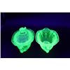 Image 6 : Uranium Glass Creamer and Sugar Bowl Set (Both Have Small Chips)