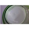 Image 5 : Green Depression Uranium Glass Achor Hocking Mixing Bowl 10" (Glows)