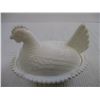 Image 2 : Milk Glass Hen on Nest (6.5" Long)