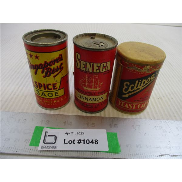 (3) Spice Tins