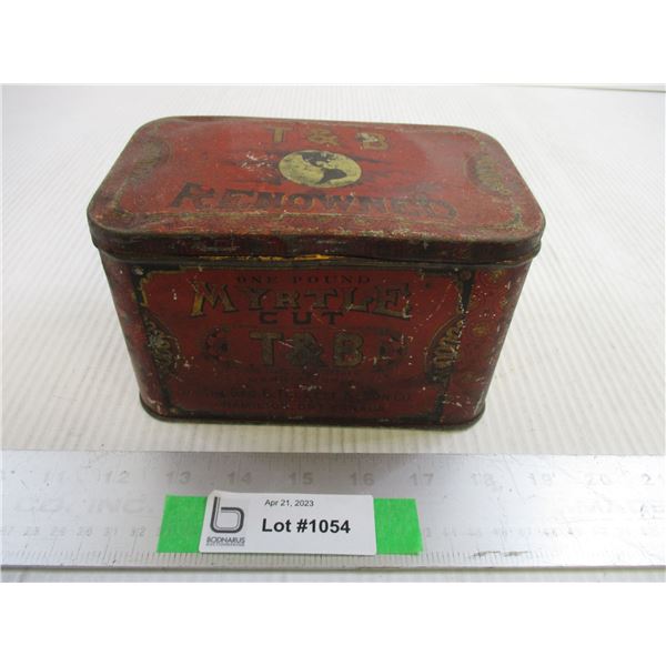 T&B Renowned Myrtle Cut Tobacco Tin