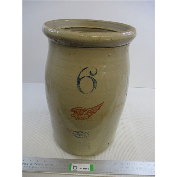 *6 Gallon Red Wing Butter Churn (No Lid and Hairline Crack)