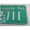 Image 3 : 1969 Saskatchewan License Plate