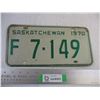 Image 1 : 1970 Saskatchewan Farm License Plate