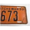 Image 3 : 1950 Saskatchewan License Plate (Low Number)