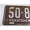 Image 2 : 1949 Saskatchewan License Plate