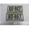 Image 1 : Pair of 1959 Saskatchewan Wheat Province License Plates