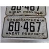Image 3 : Pair of 1959 Saskatchewan Wheat Province License Plates