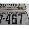 Image 4 : Pair of 1959 Saskatchewan Wheat Province License Plates