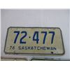 Image 3 : (3) 1970's Saskatchewan License Plates