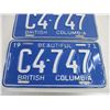 Image 2 : Pair of 1971 British Columbia License Plates
