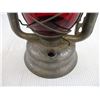 Image 4 : Beacon Barn Lantern w/ Red Globe (15" Tall Missing Filer Cap)