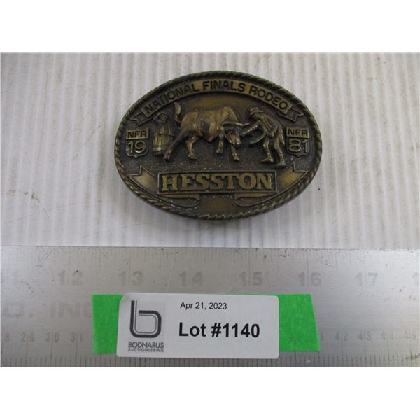 1981 Hesston Belt Buckle