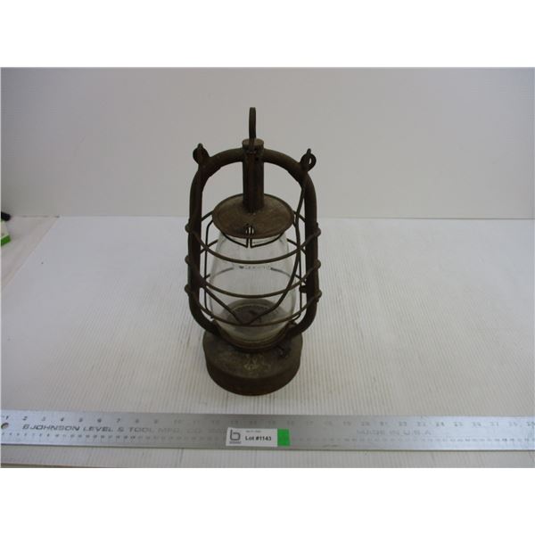 Barn Lantern w/ Bat Logo (D.R.Patent --13.5" Tall)