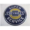 Image 2 : Tin Chevrolet Super Service Sign (12")