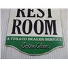 Image 3 : Tin Texaco Restroom Sign (6x8)