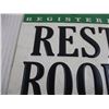 Image 4 : Tin Texaco Restroom Sign (6x8)