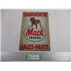 Image 1 : Tin Mack Truck Sign (8x11)