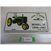 Image 1 : John Deere Model "H" Novelty Plate