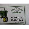 Image 3 : John Deere Model "H" Novelty Plate