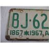 Image 2 : 1867-1967 Alberta License Plate