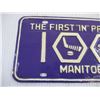 Image 2 : The First "in" Province 100 Manitoba Plate