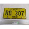 Image 1 : 1958 Alberta License Plate