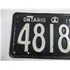 Image 2 : 1950 Ontario License Plate