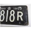 Image 3 : 1950 Ontario License Plate
