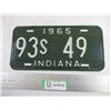 Image 1 : 1965 Indiana License Plate