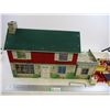 Image 2 : Vintage Tin Doll House(25" Long) w/ Furniture