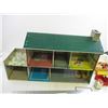 Image 4 : Vintage Tin Doll House(25" Long) w/ Furniture