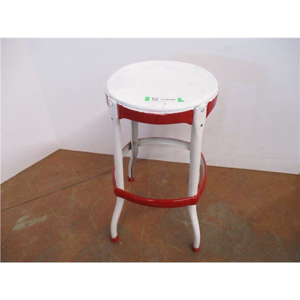 *Vintage Metal Stool (22  Tall)