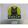 Image 1 : Black Cat Porcelain Sign (6x6)