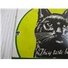 Image 3 : Black Cat Porcelain Sign (6x6)