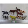 Image 1 : (9) Hard Plastic Animals