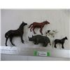 Image 1 : (5) Hard Plastic Animals