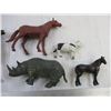 Image 3 : (5) Hard Plastic Animals