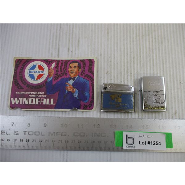 Belvedere Lighter, Yukon Lighter w/ Royalite Postcard