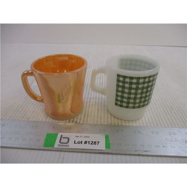 (2) Fire-King coffee Mugs